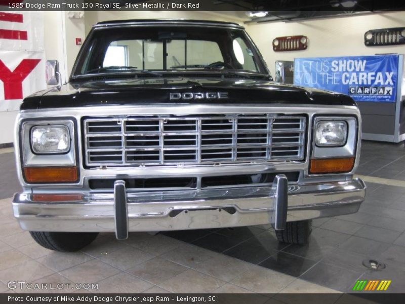 Silver Metallic / Dark Red 1985 Dodge Ram Truck 150 Royal SE