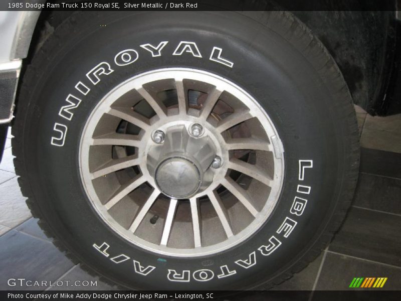 Silver Metallic / Dark Red 1985 Dodge Ram Truck 150 Royal SE
