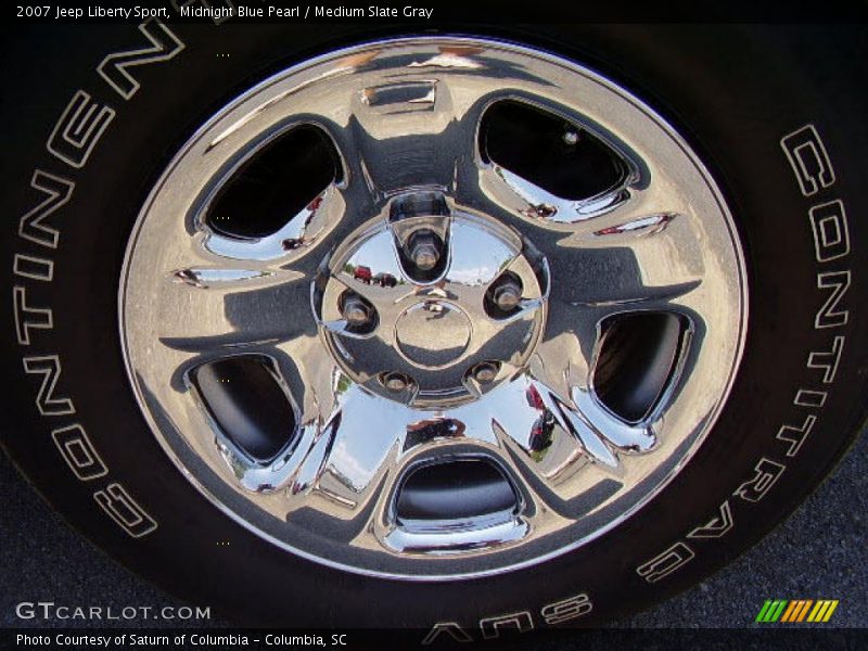 Midnight Blue Pearl / Medium Slate Gray 2007 Jeep Liberty Sport
