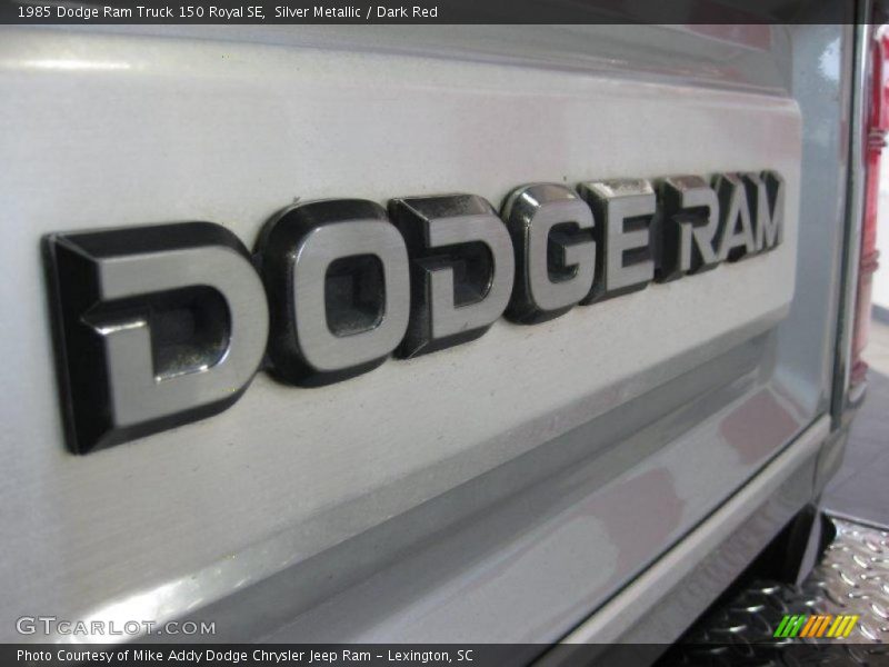 Silver Metallic / Dark Red 1985 Dodge Ram Truck 150 Royal SE