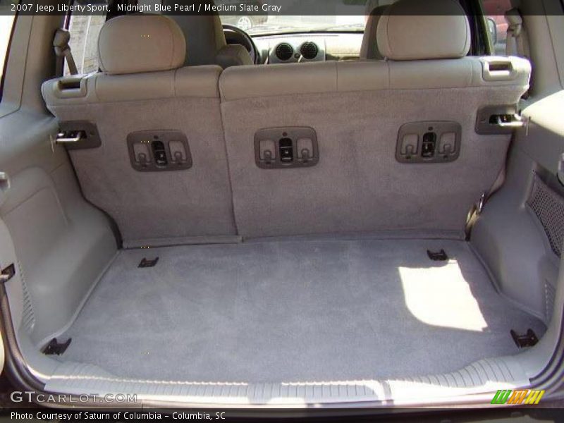 Midnight Blue Pearl / Medium Slate Gray 2007 Jeep Liberty Sport