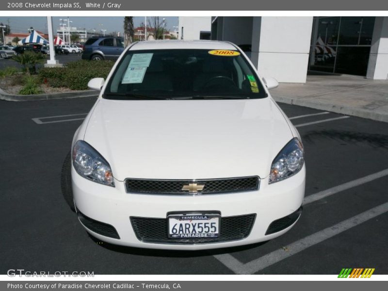 White / Gray 2008 Chevrolet Impala SS