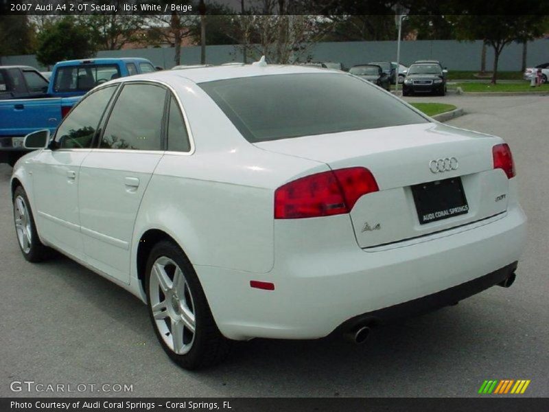 Ibis White / Beige 2007 Audi A4 2.0T Sedan
