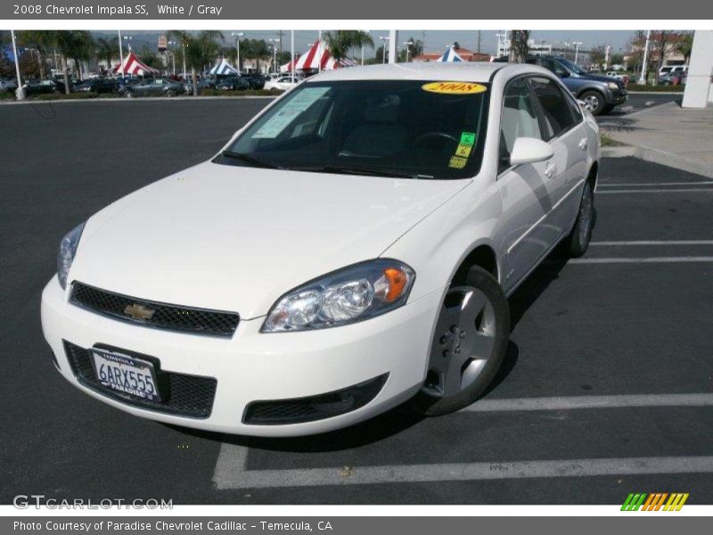 White / Gray 2008 Chevrolet Impala SS