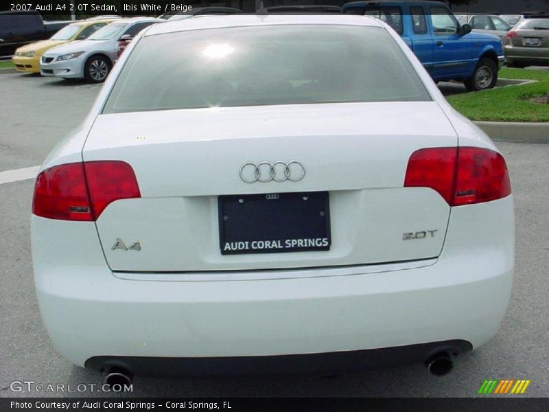 Ibis White / Beige 2007 Audi A4 2.0T Sedan