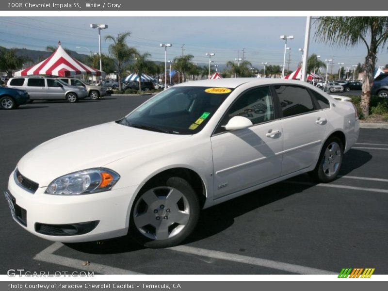 White / Gray 2008 Chevrolet Impala SS