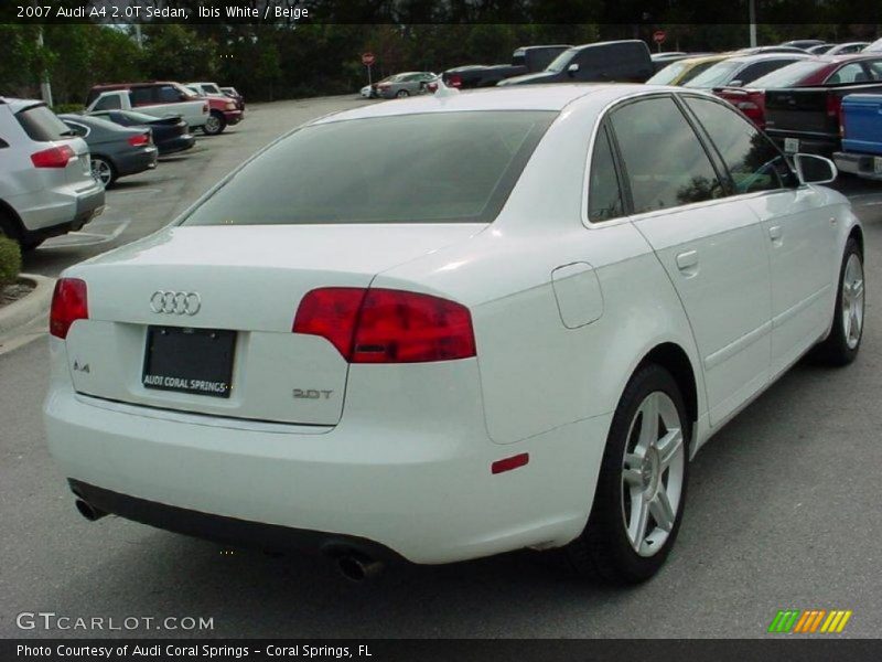 Ibis White / Beige 2007 Audi A4 2.0T Sedan