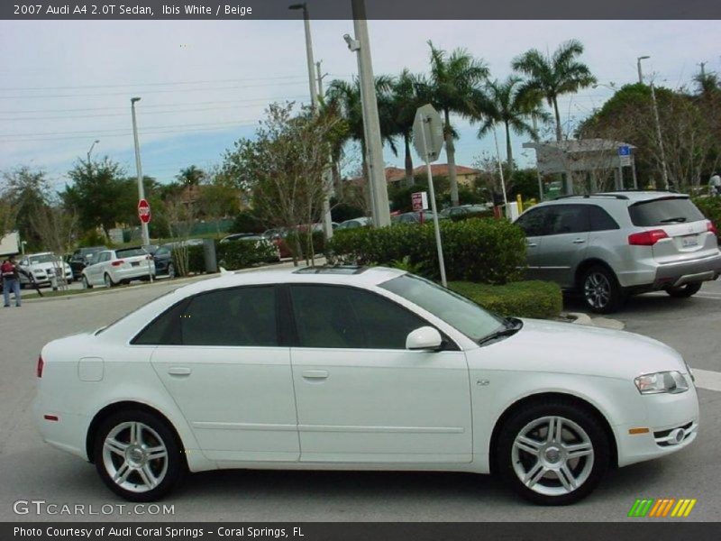 Ibis White / Beige 2007 Audi A4 2.0T Sedan