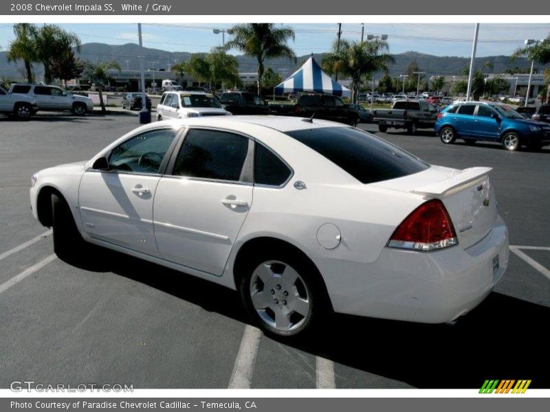 White / Gray 2008 Chevrolet Impala SS