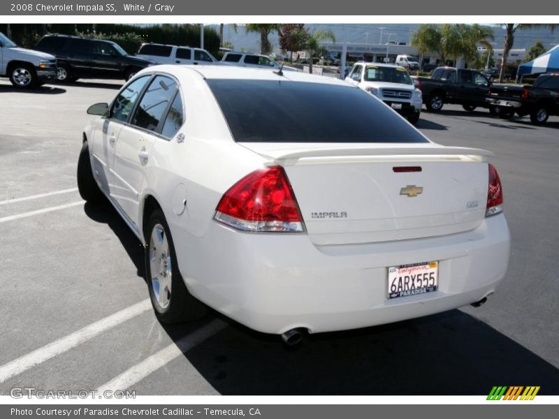 White / Gray 2008 Chevrolet Impala SS