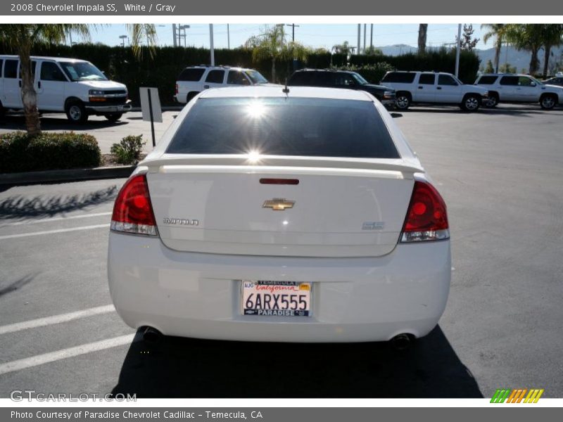 White / Gray 2008 Chevrolet Impala SS