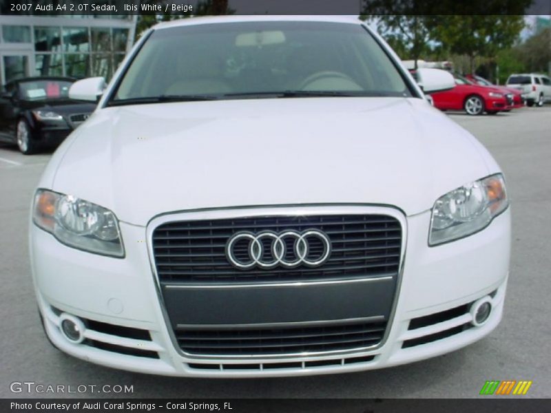 Ibis White / Beige 2007 Audi A4 2.0T Sedan