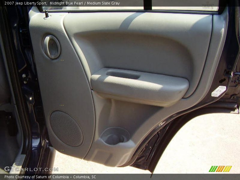 Midnight Blue Pearl / Medium Slate Gray 2007 Jeep Liberty Sport