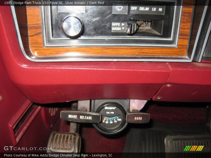 Silver Metallic / Dark Red 1985 Dodge Ram Truck 150 Royal SE