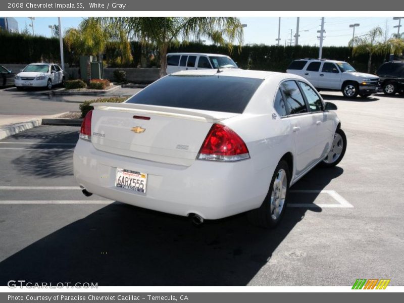 White / Gray 2008 Chevrolet Impala SS