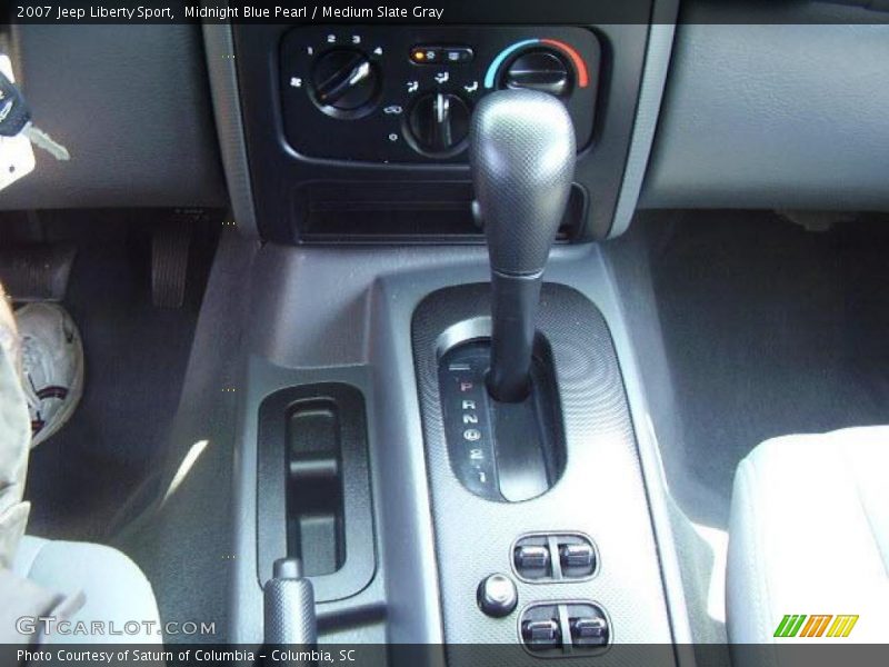 Midnight Blue Pearl / Medium Slate Gray 2007 Jeep Liberty Sport
