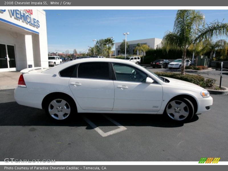 White / Gray 2008 Chevrolet Impala SS