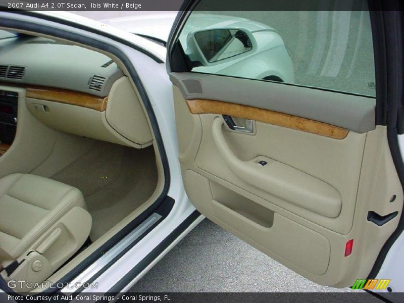 Ibis White / Beige 2007 Audi A4 2.0T Sedan