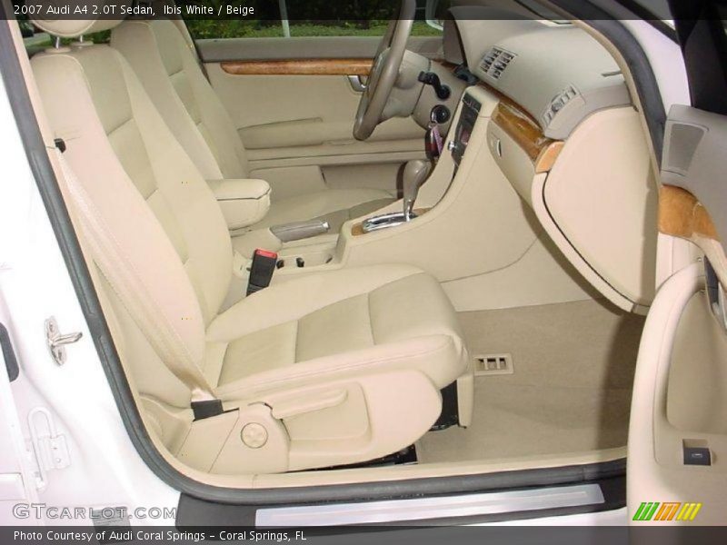 Ibis White / Beige 2007 Audi A4 2.0T Sedan