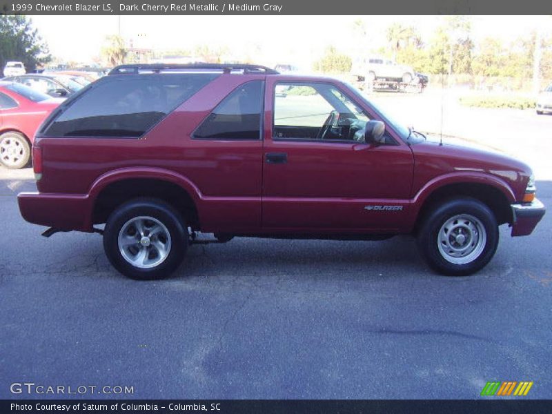 Dark Cherry Red Metallic / Medium Gray 1999 Chevrolet Blazer LS