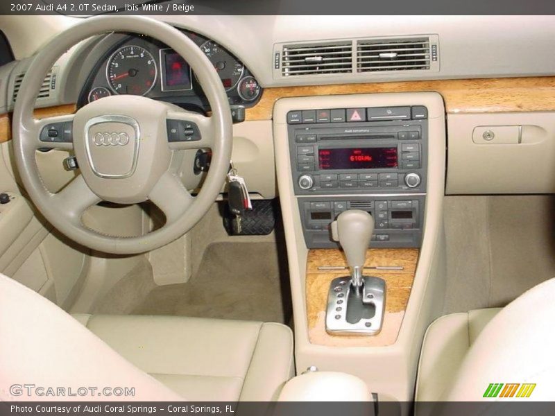 Ibis White / Beige 2007 Audi A4 2.0T Sedan