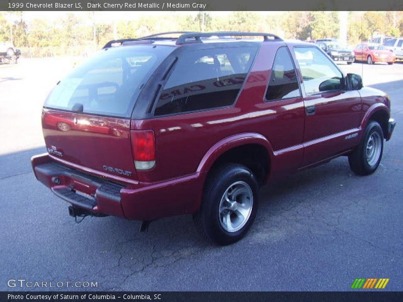 Dark Cherry Red Metallic / Medium Gray 1999 Chevrolet Blazer LS