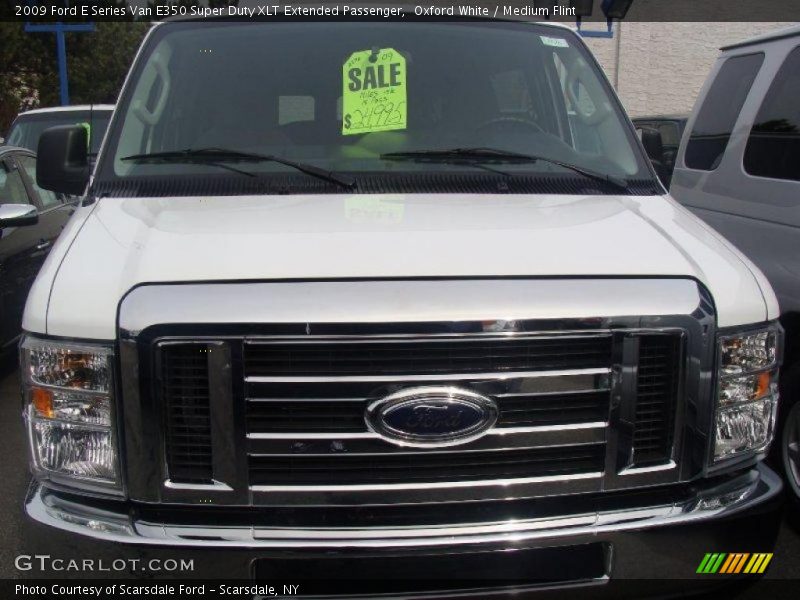 Oxford White / Medium Flint 2009 Ford E Series Van E350 Super Duty XLT Extended Passenger