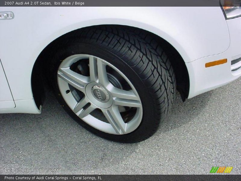 Ibis White / Beige 2007 Audi A4 2.0T Sedan