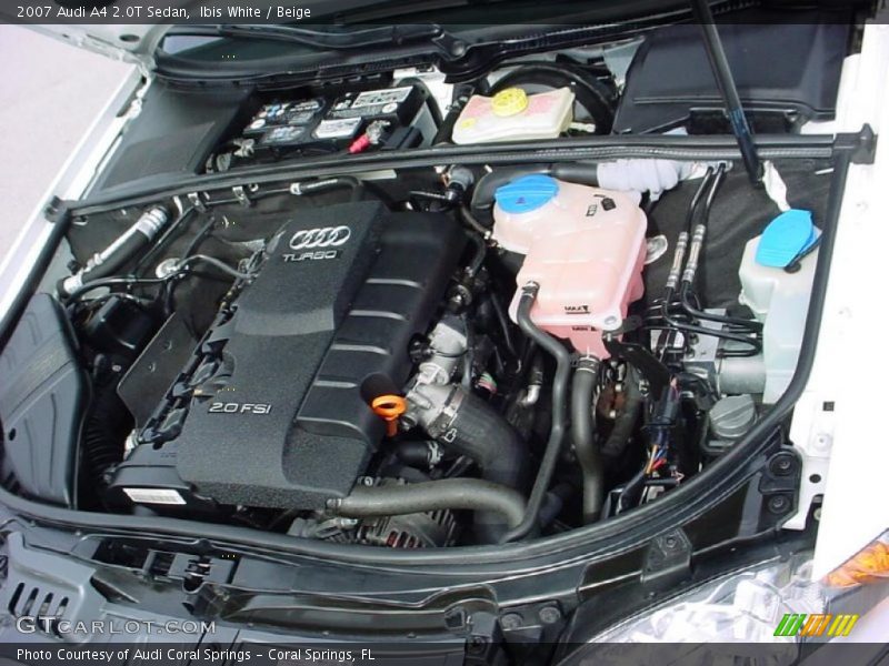 Ibis White / Beige 2007 Audi A4 2.0T Sedan