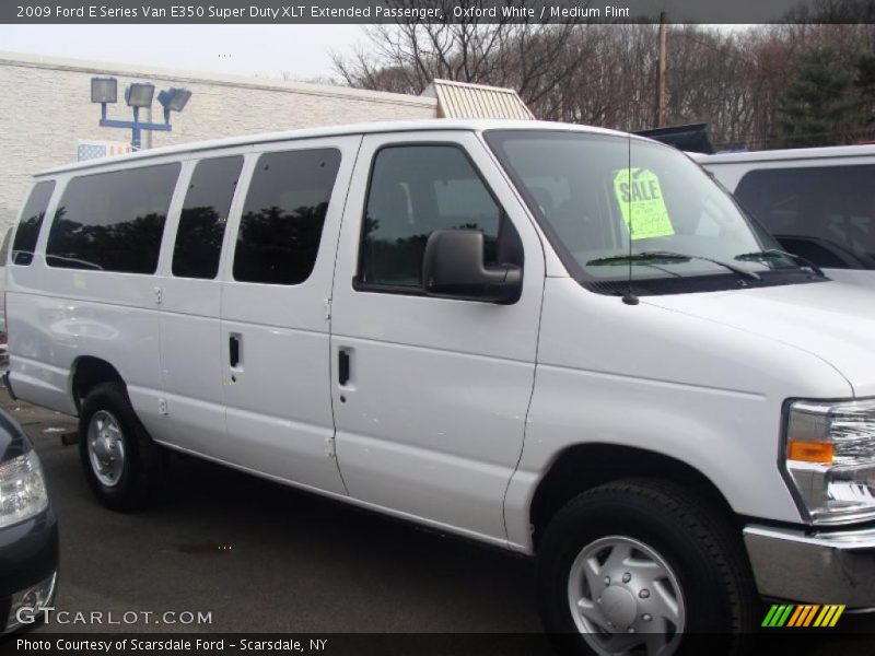 Oxford White / Medium Flint 2009 Ford E Series Van E350 Super Duty XLT Extended Passenger