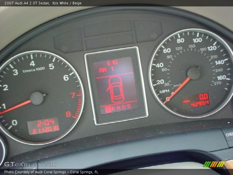 Ibis White / Beige 2007 Audi A4 2.0T Sedan
