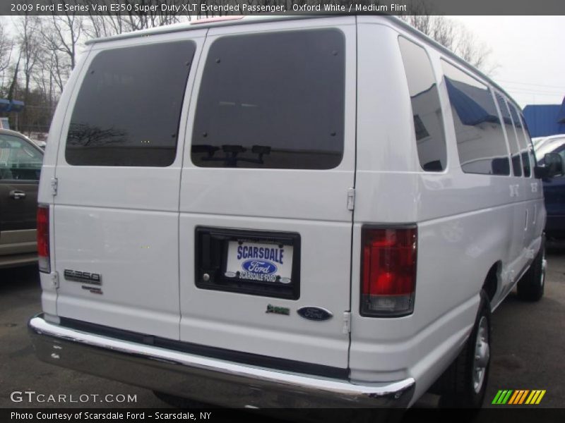 Oxford White / Medium Flint 2009 Ford E Series Van E350 Super Duty XLT Extended Passenger