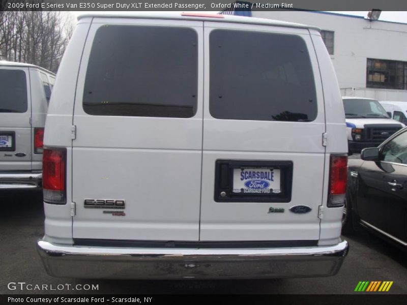 Oxford White / Medium Flint 2009 Ford E Series Van E350 Super Duty XLT Extended Passenger