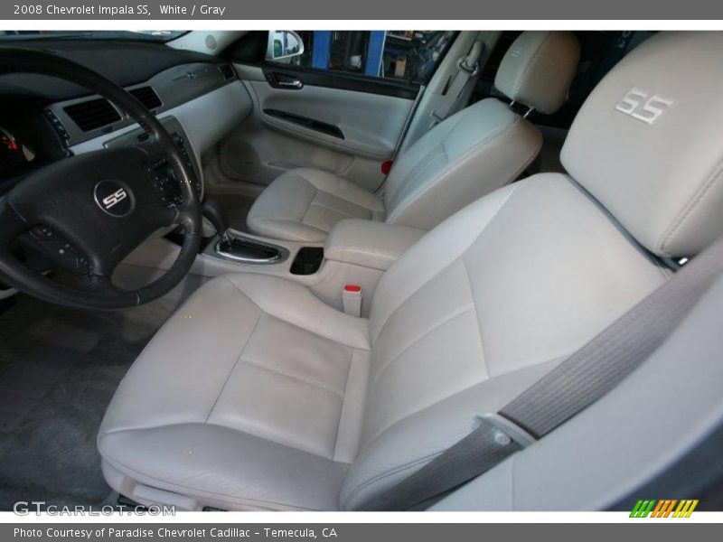 White / Gray 2008 Chevrolet Impala SS