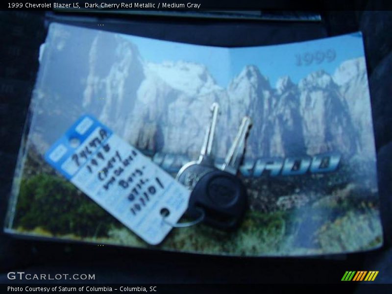 Dark Cherry Red Metallic / Medium Gray 1999 Chevrolet Blazer LS