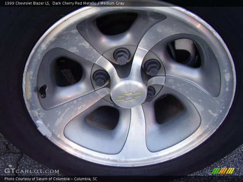 Dark Cherry Red Metallic / Medium Gray 1999 Chevrolet Blazer LS