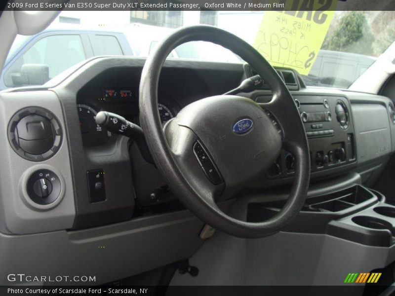 Oxford White / Medium Flint 2009 Ford E Series Van E350 Super Duty XLT Extended Passenger