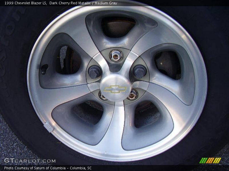 Dark Cherry Red Metallic / Medium Gray 1999 Chevrolet Blazer LS