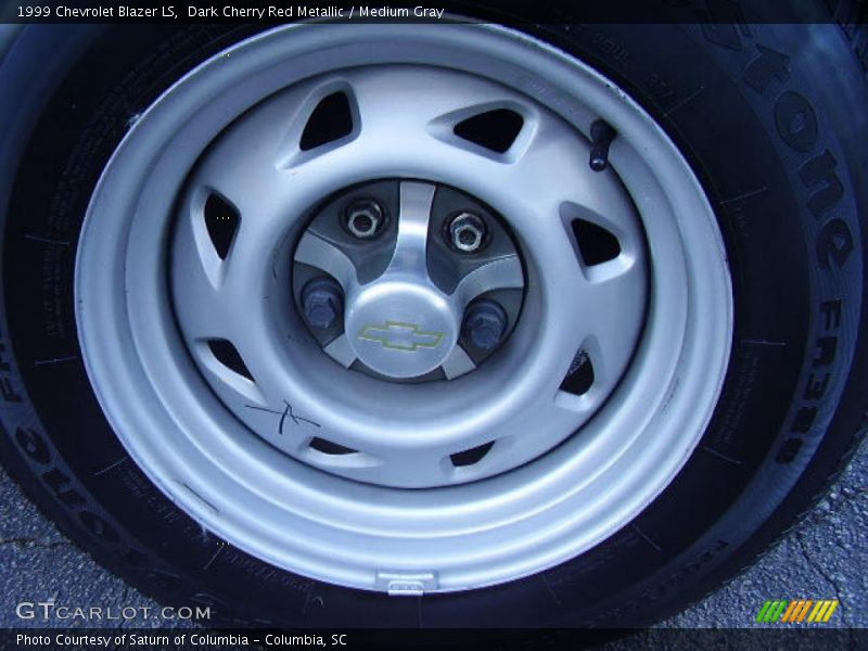 Dark Cherry Red Metallic / Medium Gray 1999 Chevrolet Blazer LS