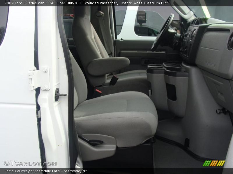 Oxford White / Medium Flint 2009 Ford E Series Van E350 Super Duty XLT Extended Passenger