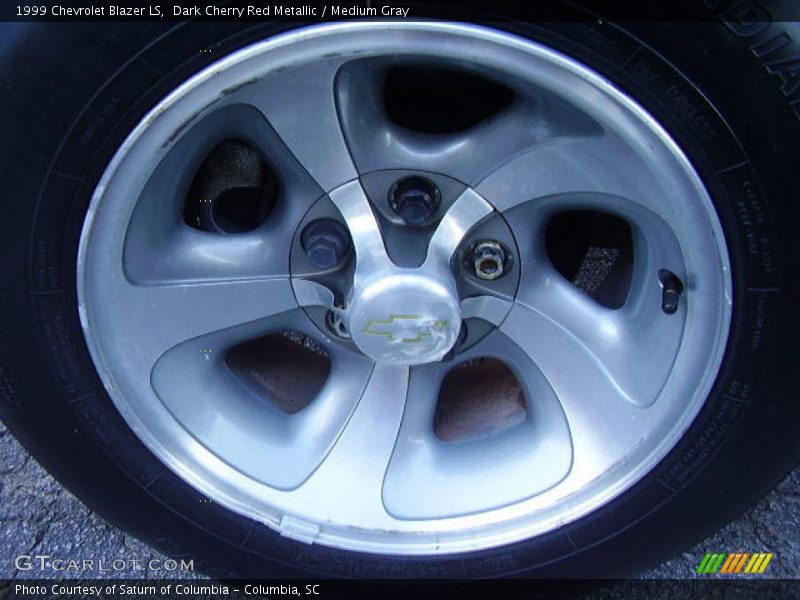 Dark Cherry Red Metallic / Medium Gray 1999 Chevrolet Blazer LS