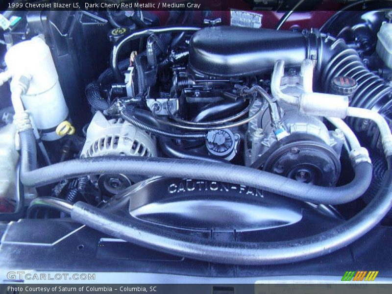 Dark Cherry Red Metallic / Medium Gray 1999 Chevrolet Blazer LS