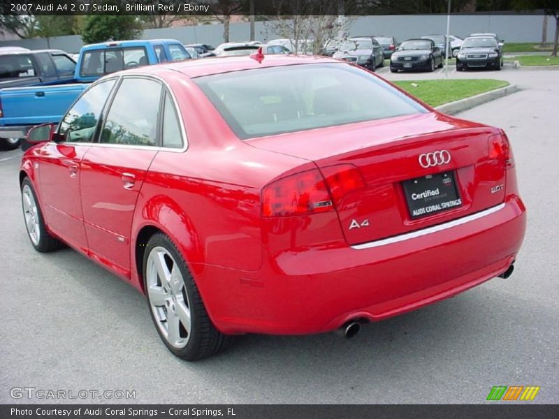 Brilliant Red / Ebony 2007 Audi A4 2.0T Sedan