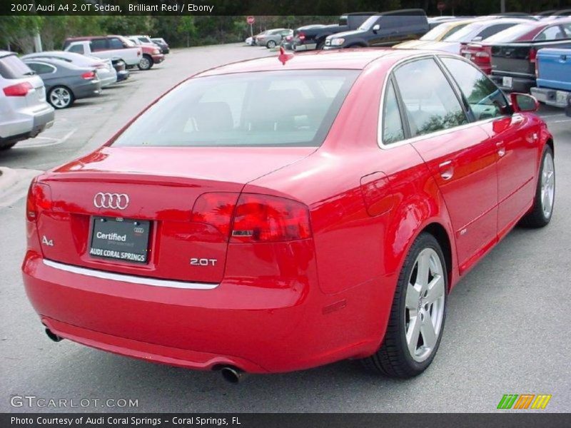 Brilliant Red / Ebony 2007 Audi A4 2.0T Sedan