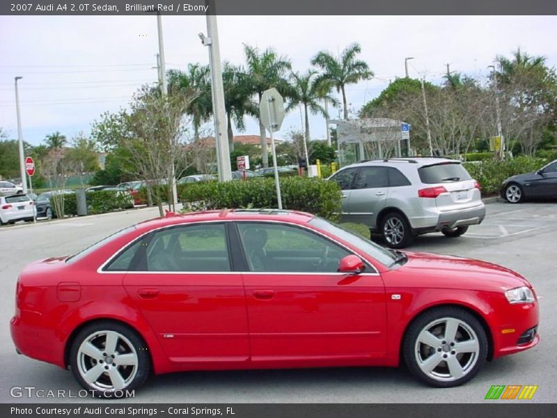 Brilliant Red / Ebony 2007 Audi A4 2.0T Sedan