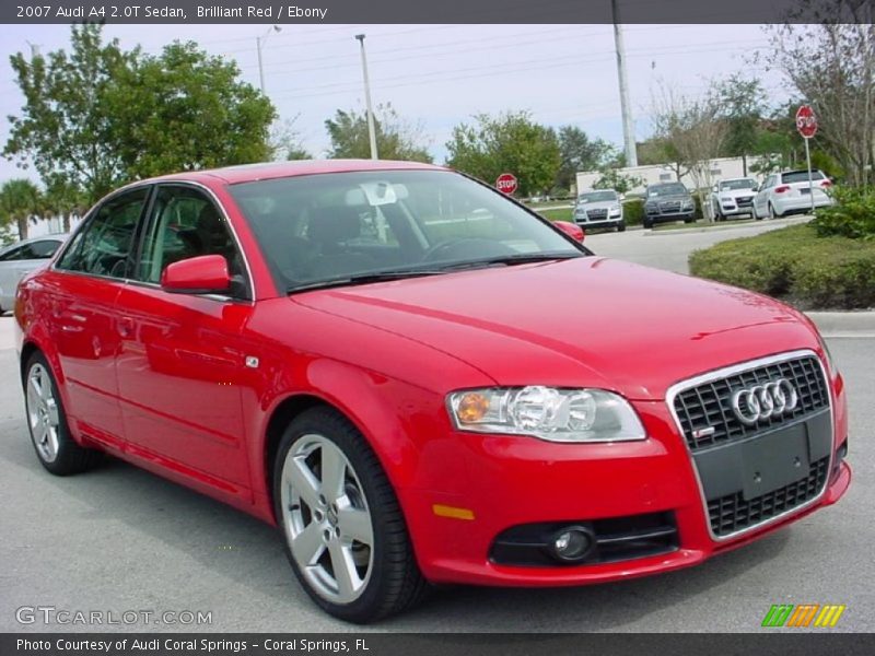 Brilliant Red / Ebony 2007 Audi A4 2.0T Sedan