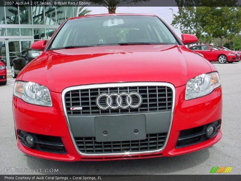 Brilliant Red / Ebony 2007 Audi A4 2.0T Sedan