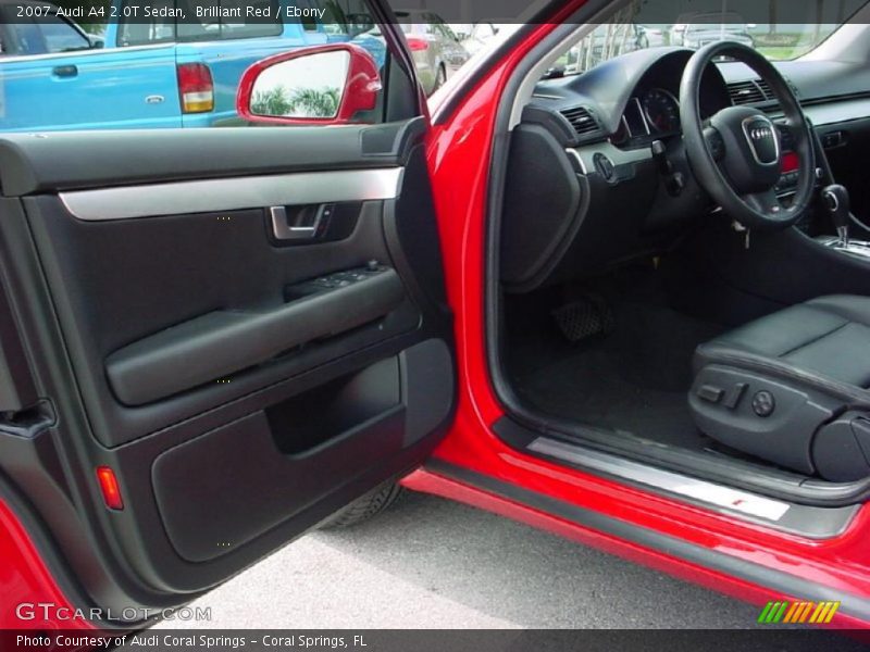 Brilliant Red / Ebony 2007 Audi A4 2.0T Sedan
