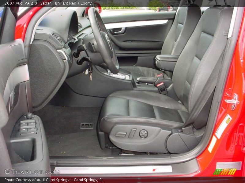 Brilliant Red / Ebony 2007 Audi A4 2.0T Sedan