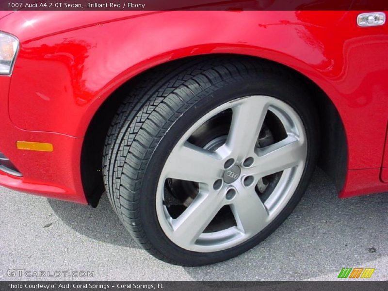 Brilliant Red / Ebony 2007 Audi A4 2.0T Sedan